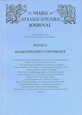 ISBN 9783933077073: Shakespeares Copyright