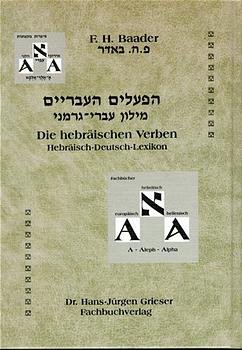 ISBN 9783933455000: Die hebräischen Verben. Deutsch-Hebräisch-Lexikon.