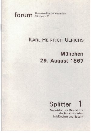 ISBN 9783935227025: Karl Heinrich Ulrichs - Das Naturräthsel der mannmännlichen Liebe vor dem Forum des deutschen Juristentags München, 29. August 1867