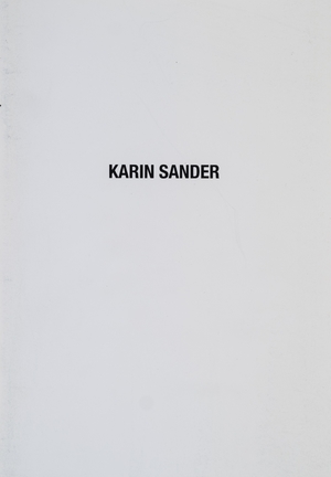 ISBN 9783935420013: Karin Sander – o.T.