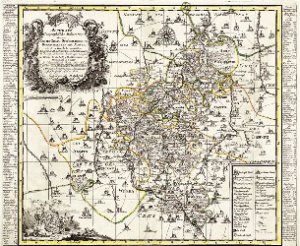 ISBN 9783936030556: Historische Karte: SCHÖNBURGISCHE LANDES- UND STANDESHERRSCHAFTEN - Ämter Glauchau, Waldenburg, Lichtenstein, Hartenstein und Stein 1760 (Plano) - KURFÜRSTENTUM SACHSEN | WEITERE GEBIETE