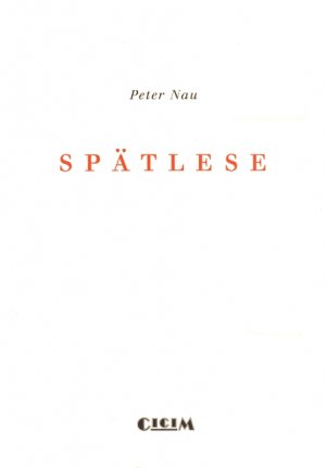 ISBN 9783936298956: Spätlese