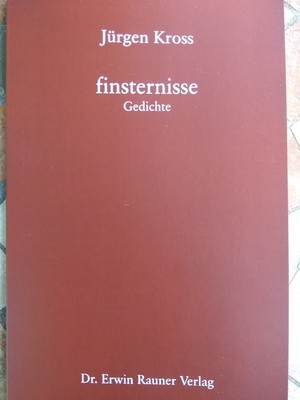 ISBN 9783936905496: finsternisse – Gedichte