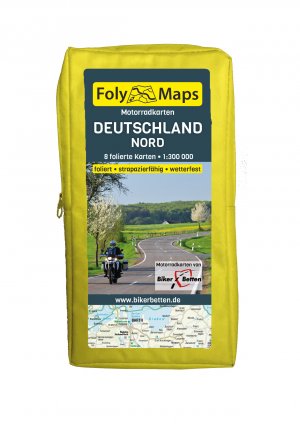 ISBN 9783937063805: FolyMaps Motorradkarten Deutschland Nord - 1:300 000