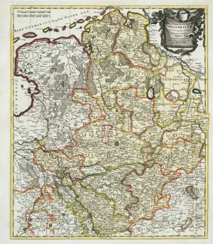 ISBN 9783937135922: Historische Karte: Westfälischer Kreis 1710 (Plano)