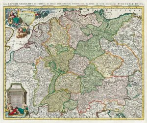 ISBN 9783937135946: Historische Karte: Deutschland - Das Heilige Römische Reich 1740 (Plano) - Mit seinen zehn Reichskreisen