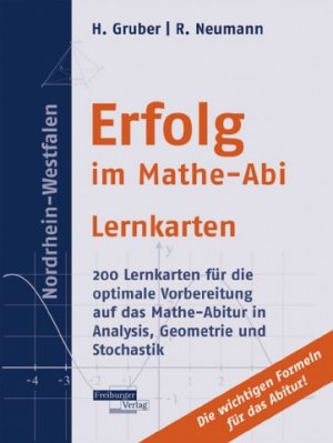 ISBN 9783937366685: Erfolg im Mathe-Abi Lernkarten Nordrhein-Westfalen - 200 Lernkarten für die optimale Vorbereitung auf das Mathe-Abitur in Analysis, Geometrie und Stochastik