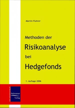 Methoden Der Risikoanalyse Bei Hedgefonds Martin Fluhrer Buch Neu Kaufen A02wyg01zzg