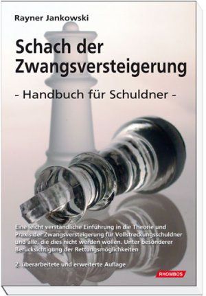 Rayner Jankowski - Schach der Zwangsversteigerung Handbuch fr den Vollstreckungsschuldner bei Zwangsversteigerungen Schuldner Vollstreckungsauftrag Zwangsversteigerungsverfahren ZVG Vertrauensschutz rckzahlbare Baukostenzuschsse Mietvorauszahlungen BGHGlubigervertreter Recht Steuern Lexika Recht Lexika Rayner Jankowski Schach der Zwangsversteigerung ist das bisher einzig echte Buch, dass ausschliesslich den Vollstreckungsschuldner anspricht. Der Autor spricht die Sprache des Schuldners. Das Verfahren der Zwangsversteigerung wird so beschrieben, wie es den Schuldner betrifft. Der Autor schlgt sich auf seine Seite. Durchaus aggressiv und schonungslos analysiert er die Grnde fr das Zustandekommen