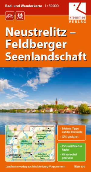 ISBN 9783940175076: Rad- und Wanderkarte Neustrelitz - Feldberger Seenlandschaft - Maßstab 1:50.000, GPS-geeignet, Erlebnis-Tipps auf der Rückseite