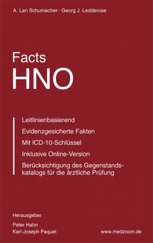 ISBN 9783940698261: Facts HNO – Das neue medizinische Nachschlagewerk