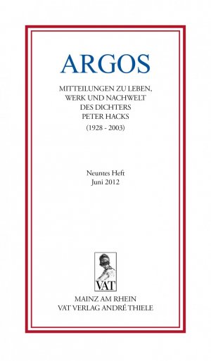 ISBN 9783940884558: ARGOS. – Neuntes Heft