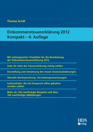 ISBN 9783941480704: Einkommensteuererklärung 2012 Kompakt