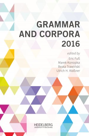 ISBN 9783946054825: Grammar and Corpora 2016