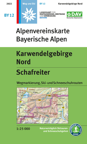 ISBN 9783948256203: Karwendelgebirge Nord, Schafreiter – Topographische Karte 1:25.000 mit Wegmarkierung, Ski- und Schneeschuhrouten