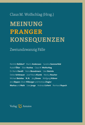 ISBN 9783949041143: Meinung, Pranger, Konsequenzen