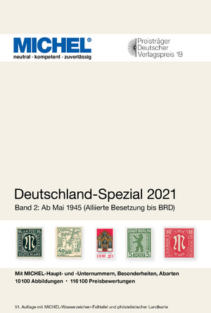 ISBN 9783954023691: Michel Deutschland-Spezial 2021 - Band 2: Ab Mai 1945 (Alliierte Besetzung bis BED)