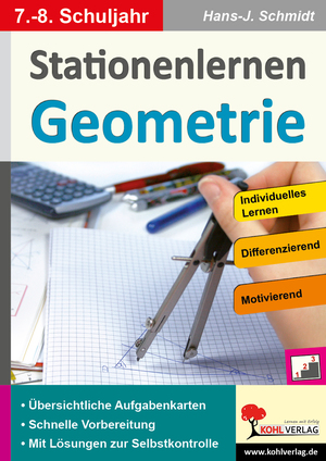 ISBN 9783956866401: Stationenlernen Geometrie / Klasse 7-8 - Übersichtliche Aufgabenkarten für das 7.-8. Schuljahr