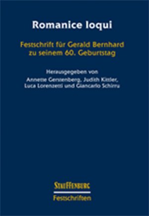 ISBN 9783958094420: Romanice loqui - Festschrift für Gerald Bernhard zu seinem 60. Geburtstag