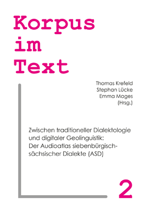 ISBN 9783959250115: Zwischen traditioneller Dialektologie und digitaler Geolinguistik - Der Audioatlas siebenbürgisch-sächsischer Dialekte (ASD)