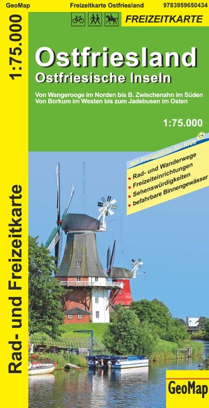 ISBN 9783959650434: Ostfriesland Ostfriesische Inseln 1:75.000 Rad- und Freizeitkarte - 1:75.000