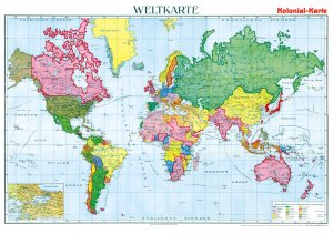 ISBN 9783959660303: Historische WELTKARTE - KOLONIALKARTE 1910 (gerollt)