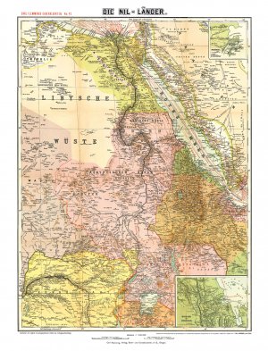 ISBN 9783959663427: Historische Karte: Die NIL-LÄNDER - um 1910 [gerollt] – Carl Flemmings Generalkarte, No. 47.