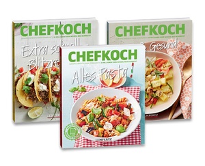 ISBN 9783960585053: Chefkoch Bundle 2 – limitiert auf 1000 Bundle aus 3 Büchern: Alles Pasta, Extra schnell - Blitzrezepte, Fit & Gesund