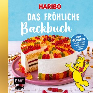 gebrauchtes Buch – Das Haribo-Backbuch - 40 Ideen zum Backen und Basteln – Mit fröhlichem Stickerbogen