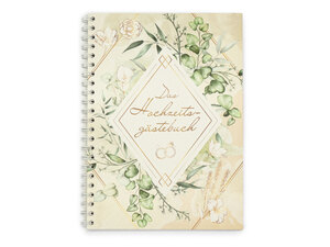 ISBN 9783961311415: familiawedding Greenery - Design Gästebuch zur Hochzeit – romantisches Hochzeitsgästebuch mit lustigen Fragen zum Ausfüllen