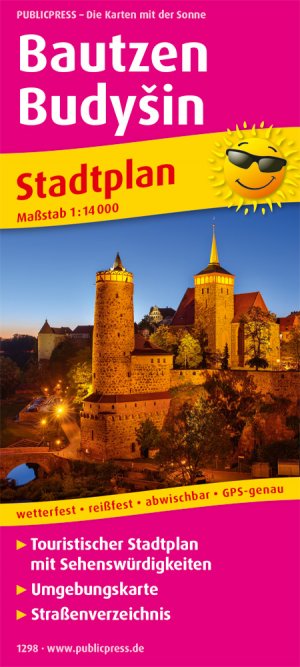 ISBN 9783961322985: Bautzen, Budyšin – Touristischer Stadtplan mit Sehenswürdigkeiten und Straßenverzeichnis. 1 : 14 000