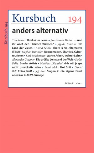 ISBN 9783961960040: Kursbuch 194: anders alternativ