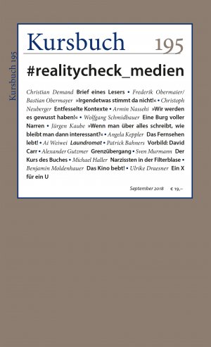 ISBN 9783961960316: Kursbuch 195 - #realitycheck_medien