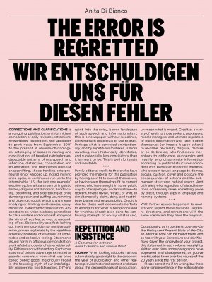 ISBN 9783962160104: The Error is Regretted - Wir entschuldigen uns für diesen Fehler