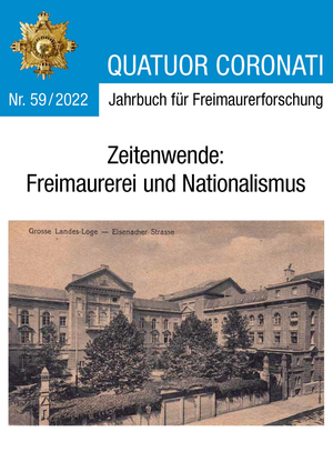 ISBN 9783962850555: Quatuor Coronati Jahrbuch für Freimaurerforschung Nr. 59 2022 / Zeitenwende: Freimaurerei und Nationalismus, Quatuor Coronati Jahrbücher für Freimaurerforschung 59 / Bayreuth / Taschenbuch / 184 S.