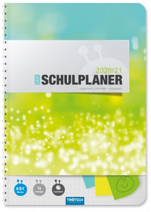 ISBN 9783965521254: Trötsch Schulplaner "Grün" 2020/2021 – Wire-O-Bindung