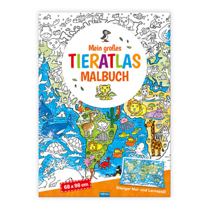 ISBN 9783965528338: Trötsch Malbuch Mein großes Tieratlas Malbuch – Malbuch Ausmalbuch