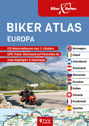 ISBN 9783965990357: Biker Atlas EUROPA - 210 Motorradtouren aus 11 Ländern