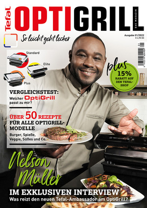 ISBN 9783966648660: Tefal OptiGrill Magazin: So leicht geht lecker. Über 50 Rezepte mit exklusiven Rezepten von Nelson Müller – Das Original von Tefal