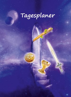 ISBN 9783967380958: Tagesplaner undatiert A5 für Tageskarten ziehen und Termine – Tagesziele und Termine Planer deutsch – Notizbuch für 3 Monate – Motiv Tor zum Tarot