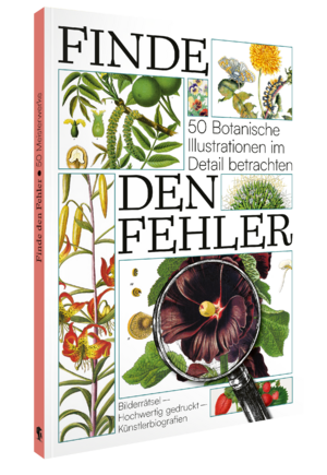 neues Buch – Finde den Fehler - 50 Botanische Illustrationen | Bildersuchrätsel | Taschenbuch | 104 S. | Deutsch | 2024 | Favoritenpresse | EAN 9783968491714