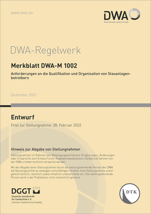 ISBN 9783968621593: Merkblatt DWA-M 1002 Anforderungen an die Qualifikation und Organisation von Stauanlagenbetreibern (Entwurf)