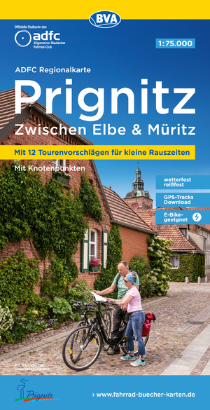 ISBN 9783969900970: ADFC-Regionalkarte Prignitz, 1:75.000, mit Tagestourenvorschlägen, reiß- und wetterfest, E-Bike-geeignet, mit Knotenpunkten, GPS-Tracks Download, – Zwischen Elbe und Müritz