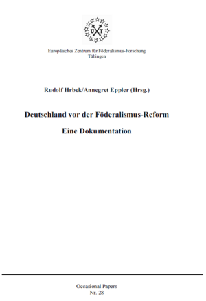 ISBN 9783980697873: Deutschland vor der Föderalismus-Reform - Eine Dokumentation