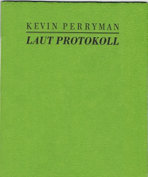 ISBN 9783981057225: Laut Protokoll