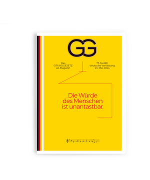 ISBN 9783982230689: Das Grundgesetz als Magazin - 75 Jahre - Die Würde des Menschen ist unantastbar