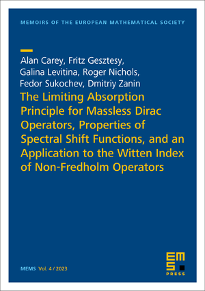 ISBN 9783985470495: The Limiting Absorption Principle for Massless Dirac Operators, Properties of Spectral Shift Functions, and an Application to the Witten Index of Non-Fredholm Operators