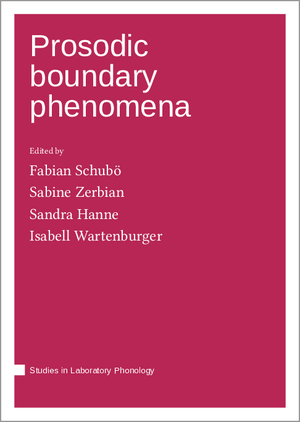 ISBN 9783985540679: Prosodic boundary phenomena