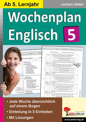 ISBN 9783985581313: Wochenplan Englisch 5 - Ab 5. Lernjahr