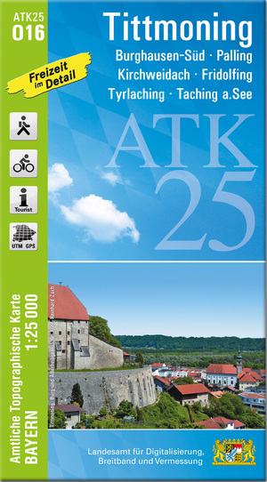 ISBN 9783987760365: ATK25-O16 Tittmoning (Amtliche Topographische Karte 1:25000)